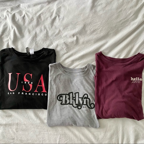 Set: 3 Long Sleeve Tops | Aeropostale and H&M - Picture 1 of 10